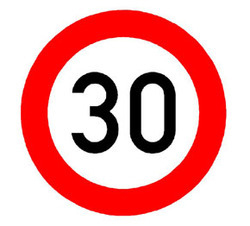 Verkeersbord zone 30